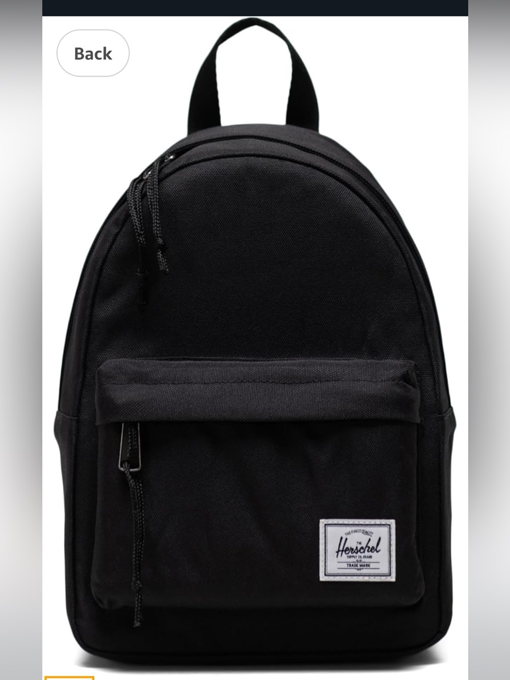 Herschel Supply Company Black classic mini Backpacky